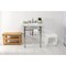 Kingston Brass 30 Carrara Marble Console Sink with Stainless Steel Legs, Marble WhitePolished Nickel LMS30M86ST - alternate 2